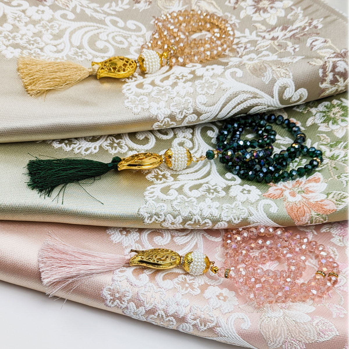 Padded Prayer Mat - Satin - Pastel Colours - Gift Pack - Gift Bag Padded Prayer Mat - Satin - Pastel Colours - Gift Pack - Gift Bag