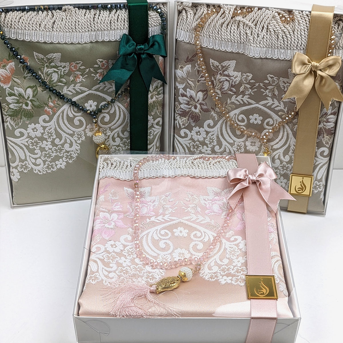 Padded Prayer Mat - Satin - Pastel Colours - Gift Pack - Gift Bag Padded Prayer Mat - Satin - Pastel Colours - Gift Pack - Gift Bag