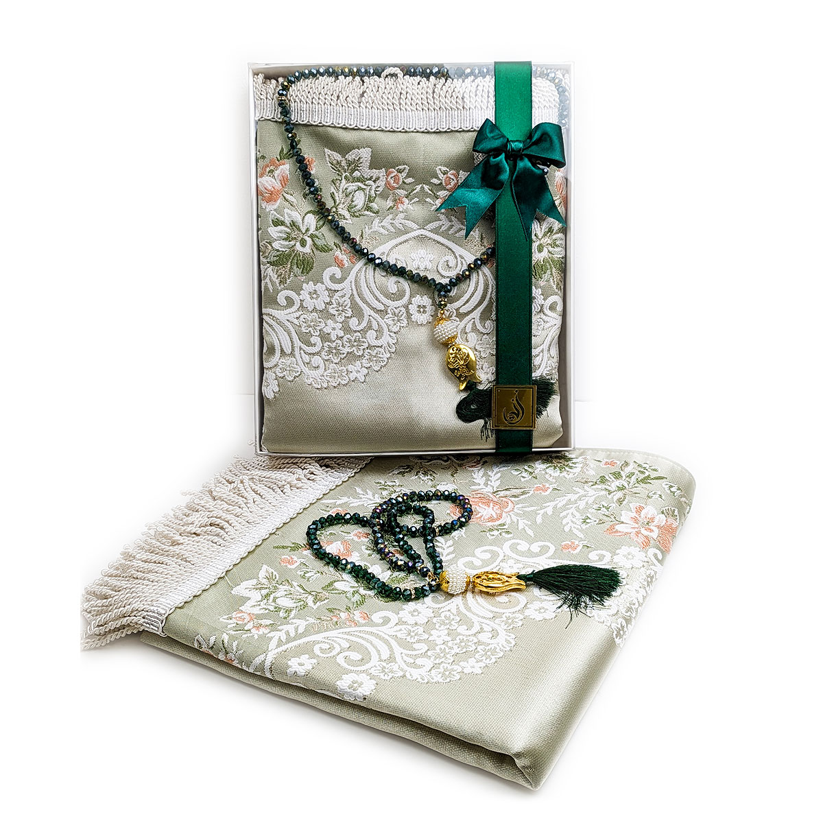 Padded Prayer Mat - Satin - Pastel Colours - Gift Pack - Gift Bag Padded Prayer Mat - Satin - Pastel Colours - Gift Pack - Gift Bag