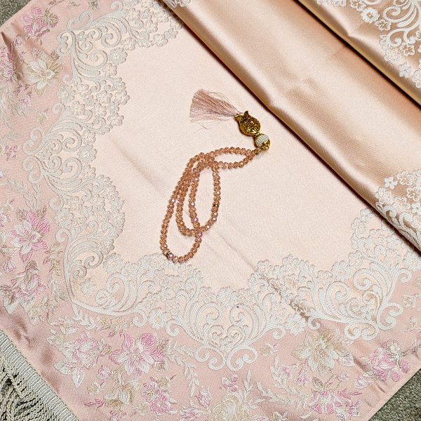 Padded Prayer Mat - Satin - Pastel Colours - Gift Pack - Gift Bag