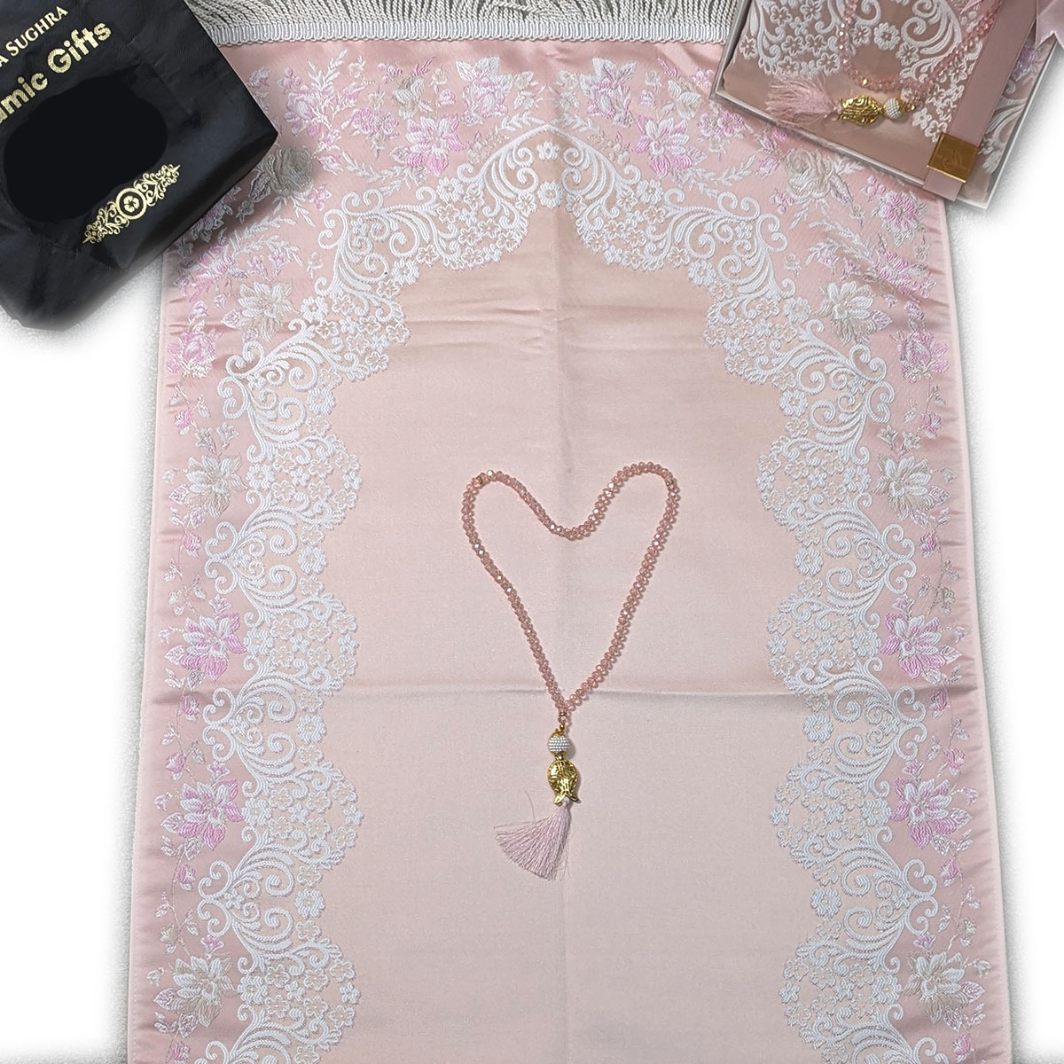 Padded Prayer Mat - Satin - Pastel Colours - Gift Pack - Gift Bag Padded Prayer Mat - Satin - Pastel Colours - Gift Pack - Gift Bag