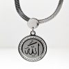 Allah Diamond Jewel Necklace snake chain pendant with chain locket zircon stainless steel silver gold fatimasughra.com